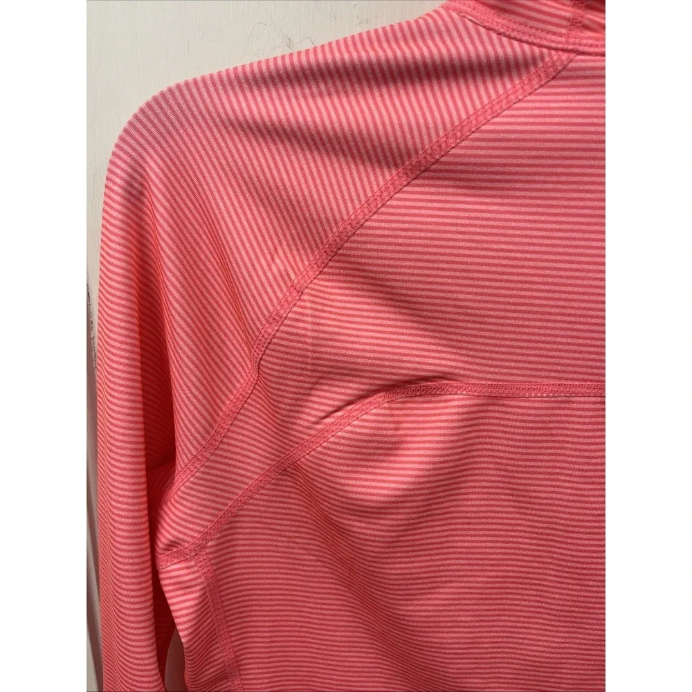 GapBody Pink Striped Full-Zip Jacket Womens S Polyester/Spandex - Picture 9 of 11